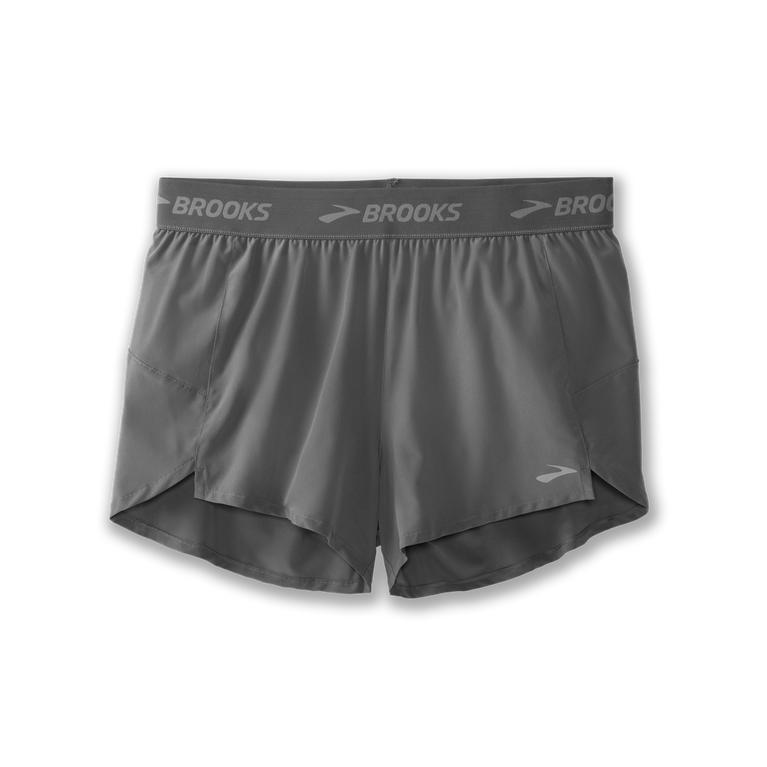 Brooks Chaser 3" Womens Running Shorts - Steel/grey - Indonesia (VRYB-05176)